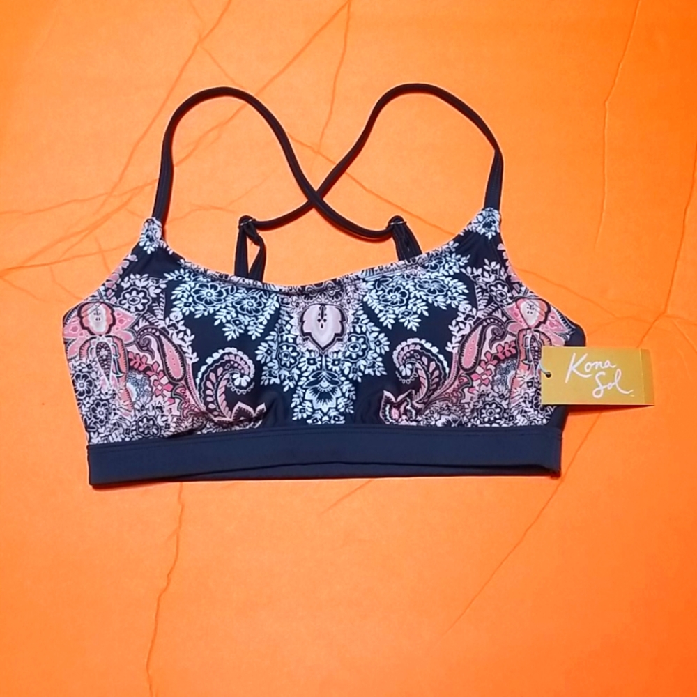 💯 New Kona Sol Swim Top sz (S)